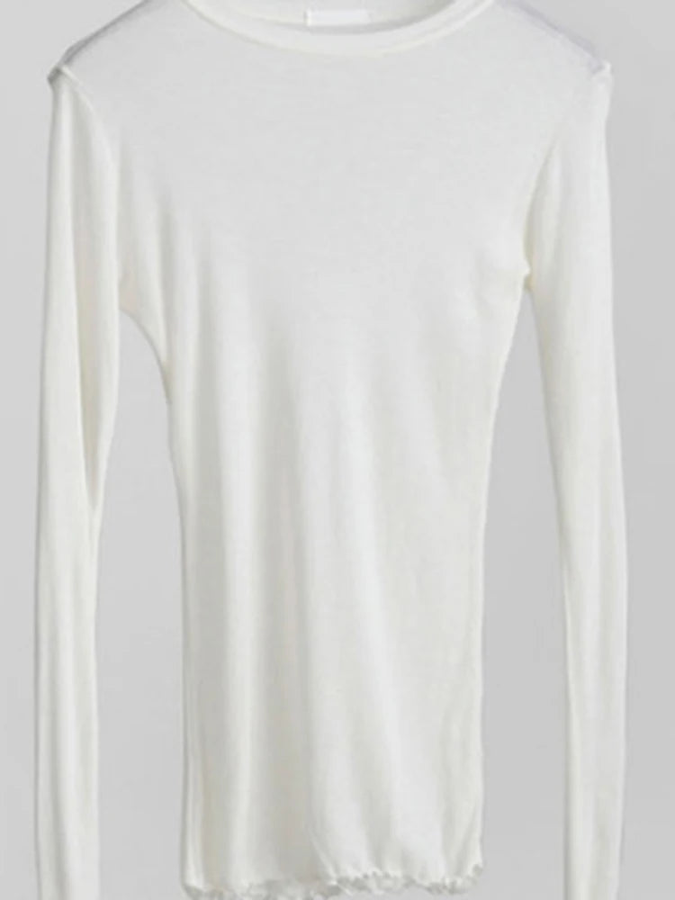 Cotton Stretch Long Sleeve Women's T-Shirt – Slim Fit