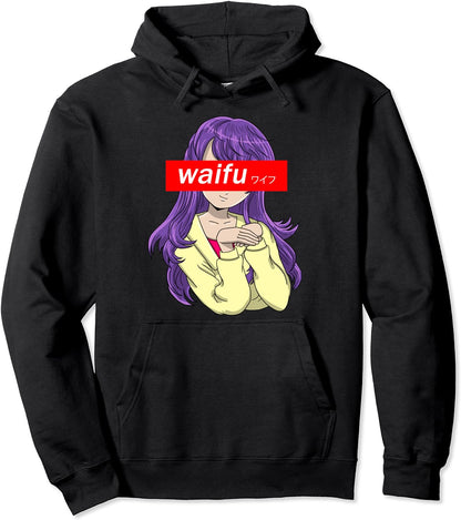 Girl Waifu Japanese Cute Anime Manga Lover Otaku Gift Pullover Hoodie