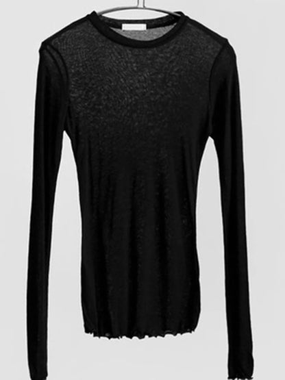 Cotton Stretch Long Sleeve Women's T-Shirt – Slim Fit