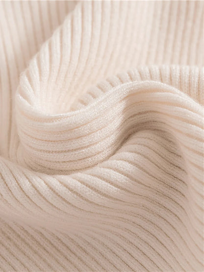 Women's Slim Fit Turtleneck Sweater – Soft Knitted Pullover for Fall/Winter