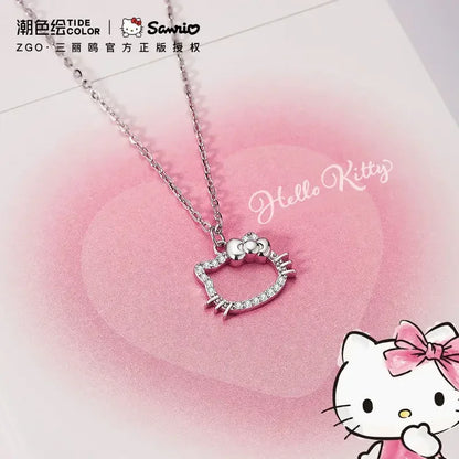 Hello Kitty Crystal Pendant Necklace