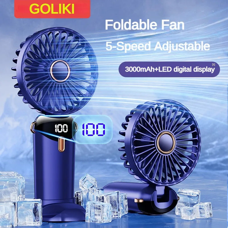 Mini Handheld Foldable Portable Fan 3000mAh