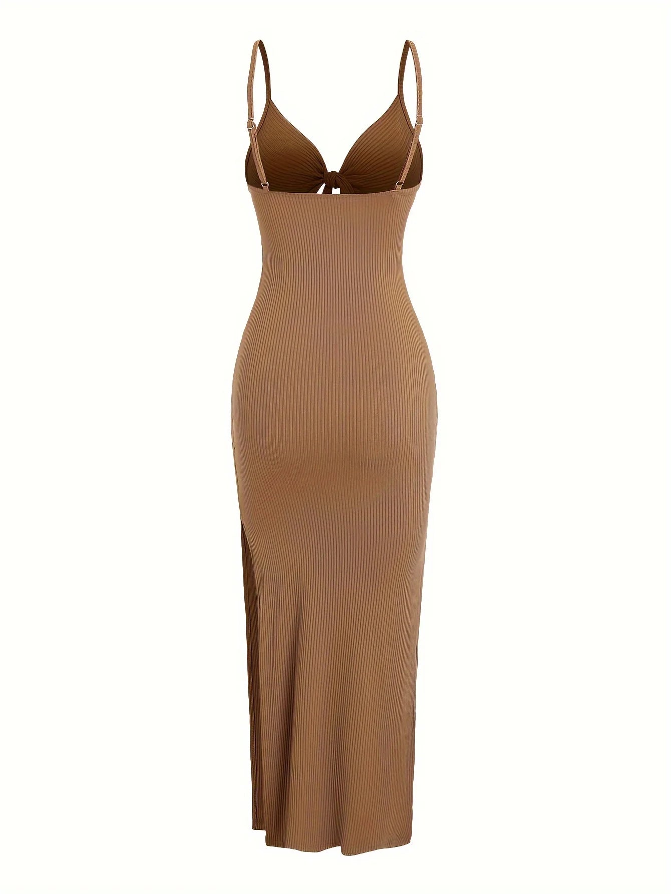 Sleek Backless Spaghetti Strap Maxi Dress