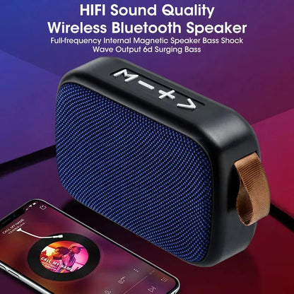 Wireless Bluetooth Speaker - Portable Outdoor Mini Subwoofer for Home, Cloth Card Speaker