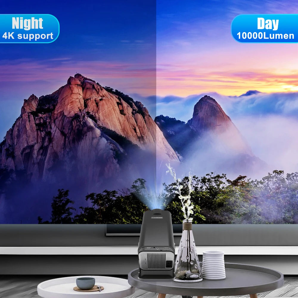 Magcubic HY320 Projector - Android 11, 4K Native, 390 ANSI Lumens, Dual Wi-Fi 6, Bluetooth 5.0, Portable Home Cinema